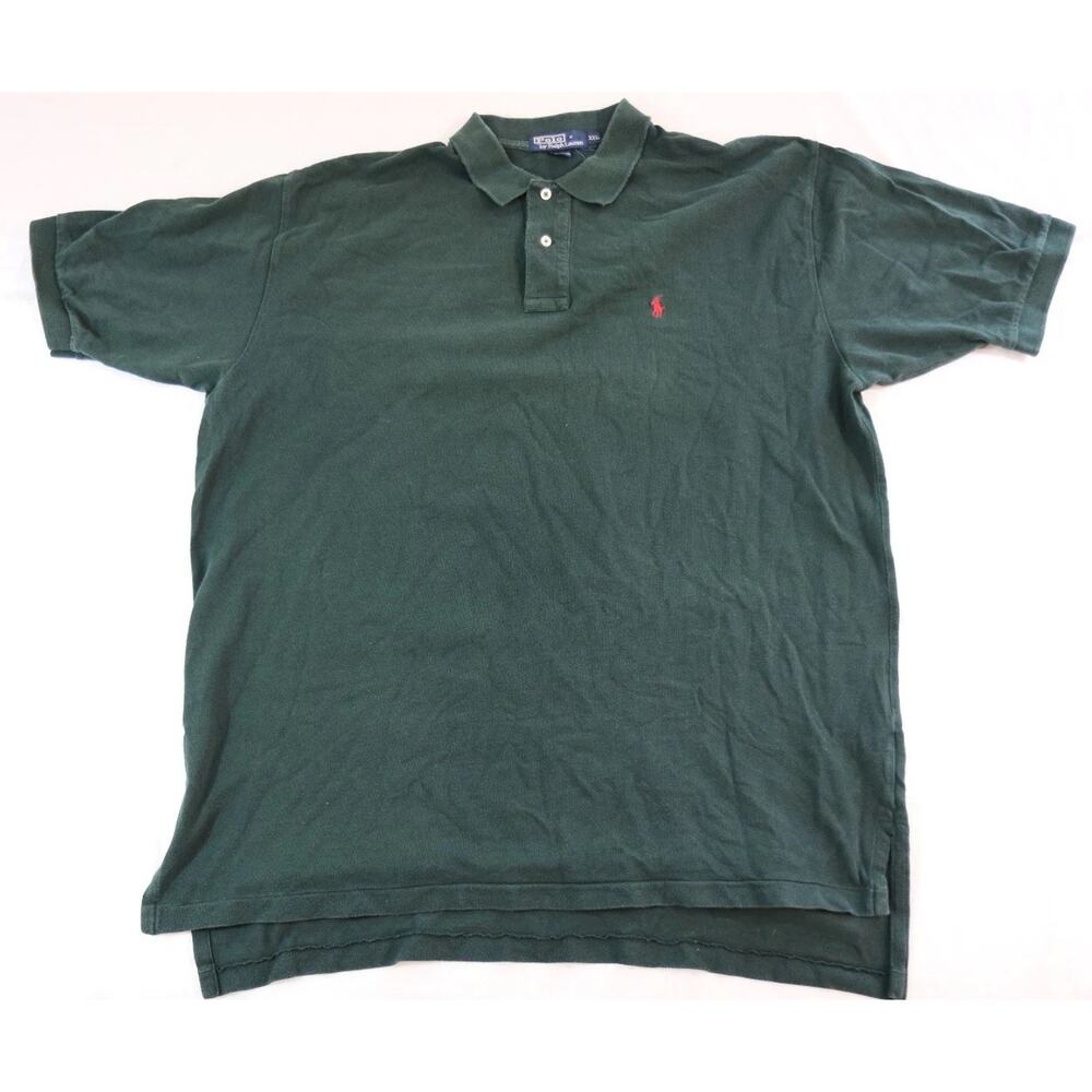 Polo Ralph Lauren Men’s Polo Shirt XXL Green Short Sleeve Red Pony Classic Fit